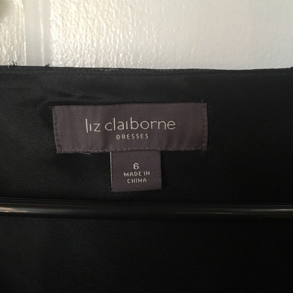 LIZ CLAIBORNE Feminine, Graceful Black Dress 👗 - Picture 11 of 15